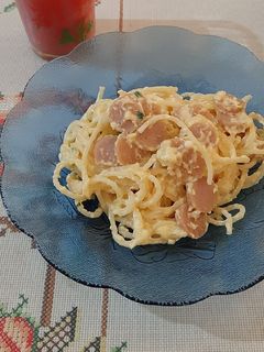 Foto resep Spaghetti carbonara simple