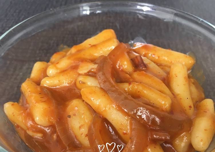 Tteokbokki Halal (Kue Beras Korea)