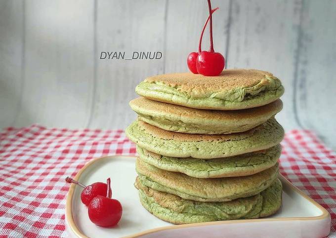 Resep Matcha Fluffy Pancake, Enak