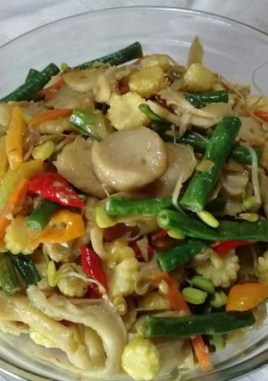 Foto resep #3. Oseng Campur Aduk (Jamur, Bakso, Janten Kacang, Cambah Dele)