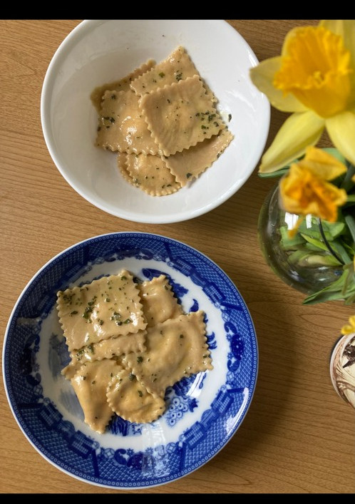 Una foto de Ravioles de verdura apto celíacos 🥟