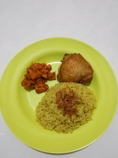 Foto resep Nasi briyani dan ayam goreng