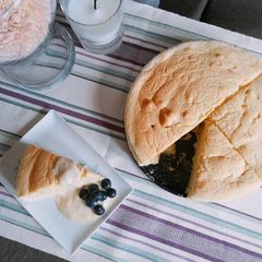 A picture of Taiwanese fluffy cake.