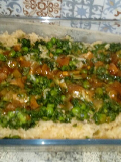 Una foto de Arroz con Verdura y Salsa