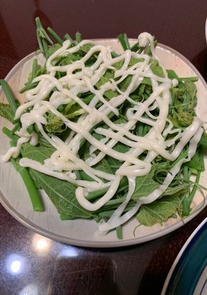 美乃滋龍鬚菜 的食譜成品照片