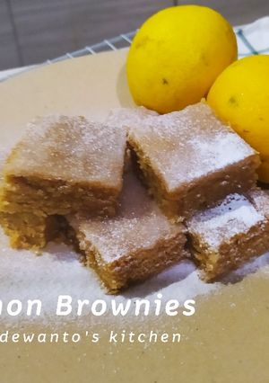 Foto resep Lemon Brownies...🍋