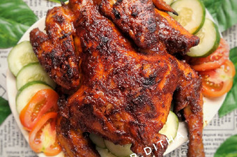 Cara Buat 53. Ayam Panggang Bahan Sederhana