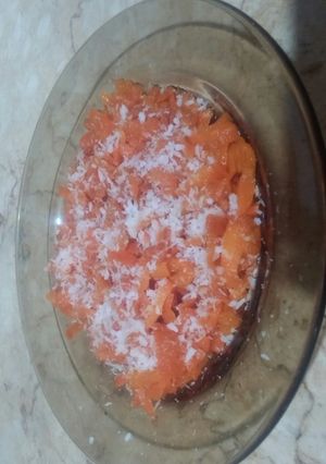 صورة لوصفة حلوى الجزر اللذيذه 😋🙉
