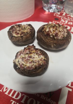 Una foto de Champiñones rellenos en Airfryer