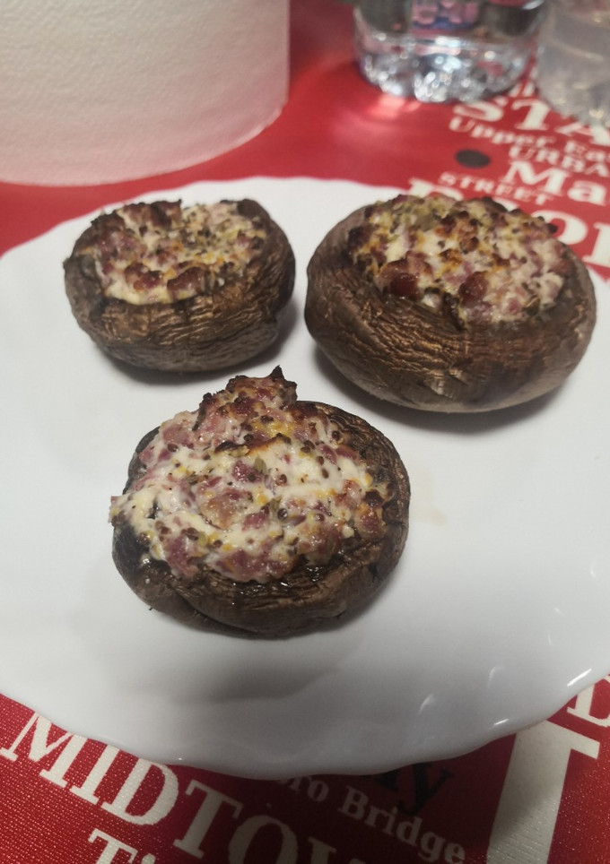 Una foto de Champiñones rellenos en Airfryer