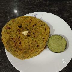 Mooli leaves Paratha A picture of Mooli leaves Paratha.