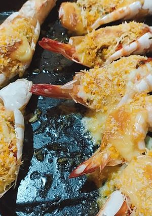 Foto resep Baked Cheesy Garlic Prawns