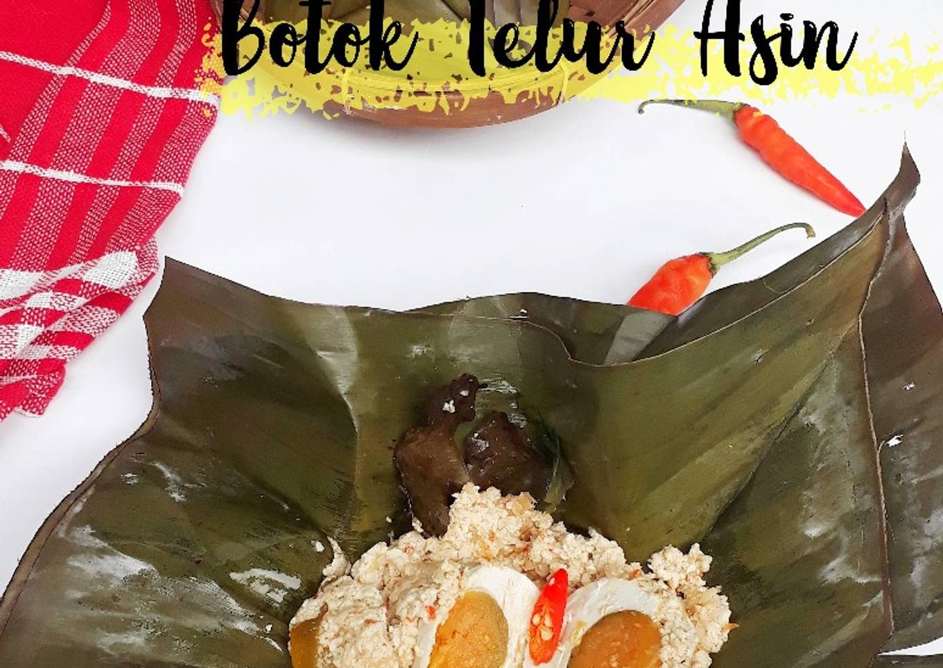 Botok Telur Asin Matang