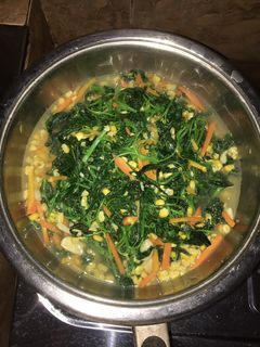 Foto resep Tumis Bayam mix Jagung & Wortel
