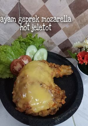 Foto resep Ayam geprek mozarella hot jeletot