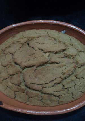 Una foto de Tamal de cazuela con  jocoque y piloncillo las Correa