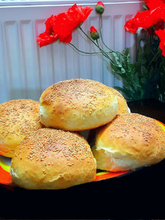 عکسی از دستور نان همبرگر خانگی