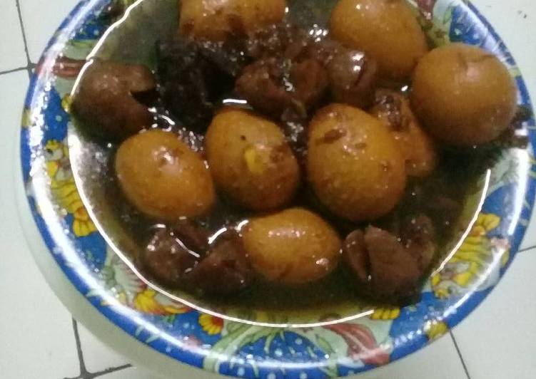 Semur telur dan baso