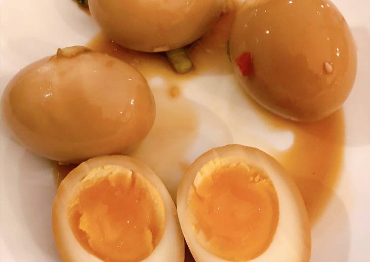 Korean soft boiled eggs
