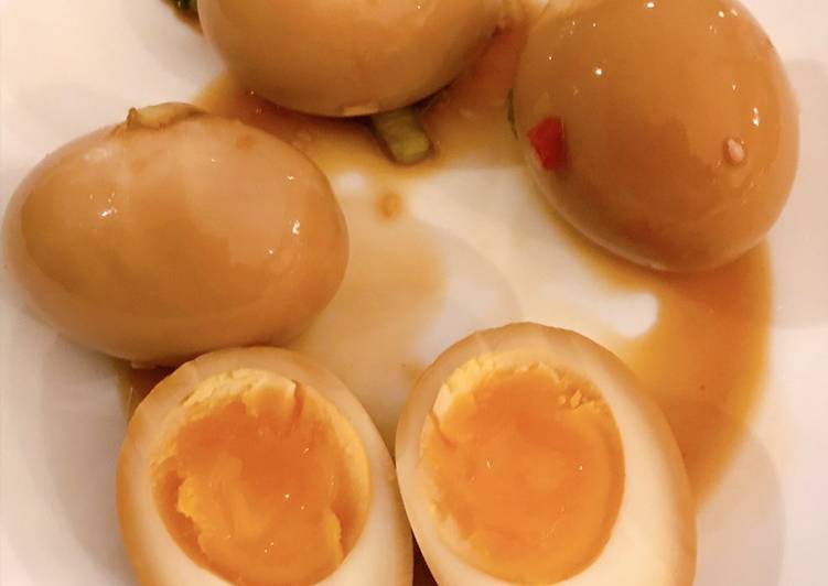 Recipe of Quick Korean soft boiled eggs