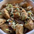 Stir fried awara with veggies and meats