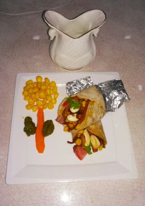 A picture of Mix Veg Badam Wrap.