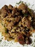 Arroz con falda de cerdo fácil