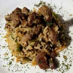 Arroz con falda de cerdo fácil-レシピのメイン写真