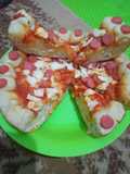 Pizza teflon minyak goreng tanpa telur