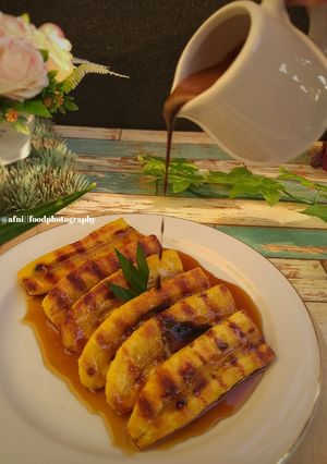 Foto resep Pisang Bakar Saus Karamel