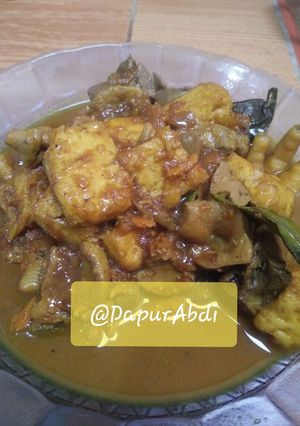 Foto resep Jeroan Ayam dan Tahu Semur Kecap