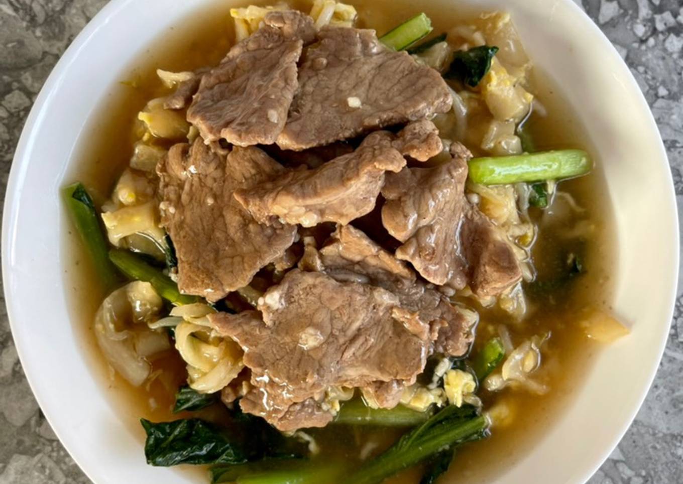 Kwetiaw Goreng Sapi siram