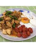 ไก่ผัดหม่าล่า&ไข่ดาวน้ำ