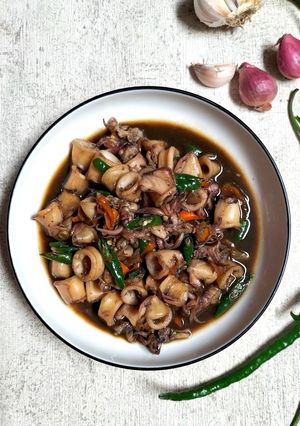 Foto resep Tumis Cumi Cabai Hijau
