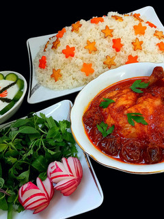 عکسی از دستور خورشت مرغ با آلو بخارا