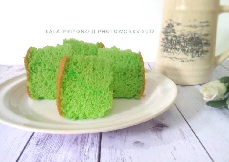 Bolu Pandan Lembut (Au Bain Marie)