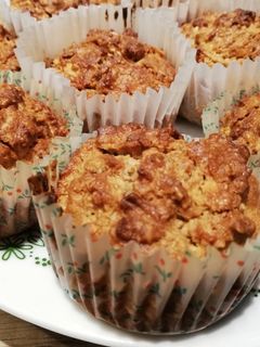Almás zabpelyhes muffin recept fotója