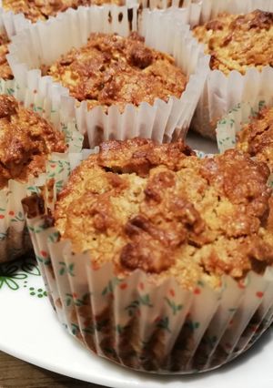 Almás zabpelyhes muffin recept fotója