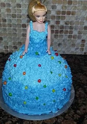 A picture of Doll cake.