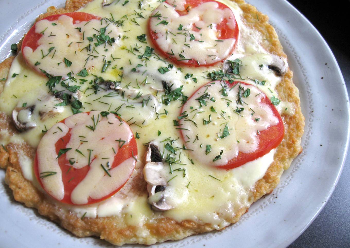 Potato Pancake covered with Melting Cheese