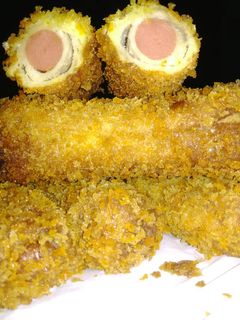 Foto resep Roti Tawar Goreng isi sosis (43)