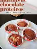 Muffins de chocolate proteicos