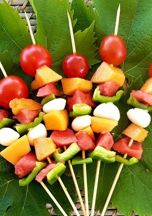 Une photo de Brochettes colorées