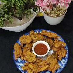 A picture of Palak pakoray.