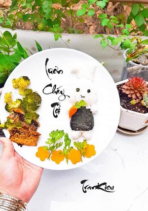 Hình của món Lươn cháy tỏi.