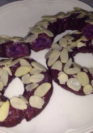 Foto resep Donat Ungu