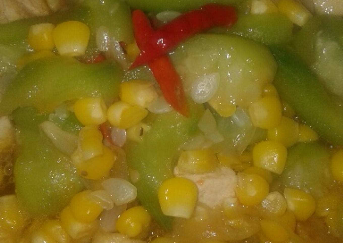 Asem asem gambas tahu jagung