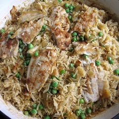Oven-baked Fish Curry Pilaf A picture of Oven-baked Fish Curry Pilaf.