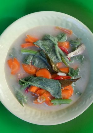 Foto resep Bobor wortel pucuk labu ikan asin
