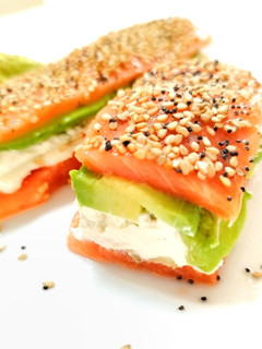 Una foto de Lomos de salmón rellenos